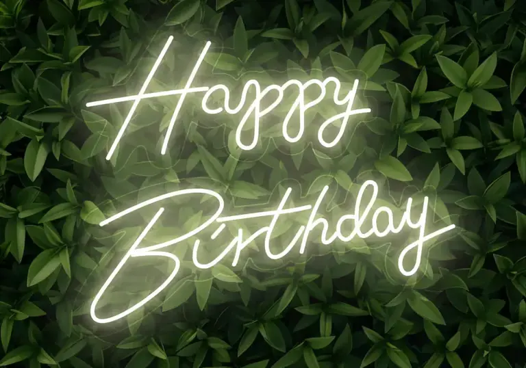 Happy Birthday Neon Light