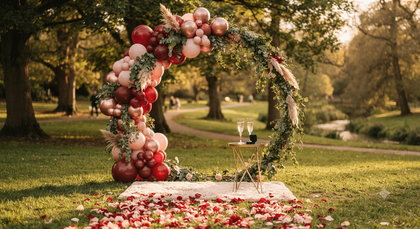 Valentine's Day Decorations Across Bristol and Gloucester