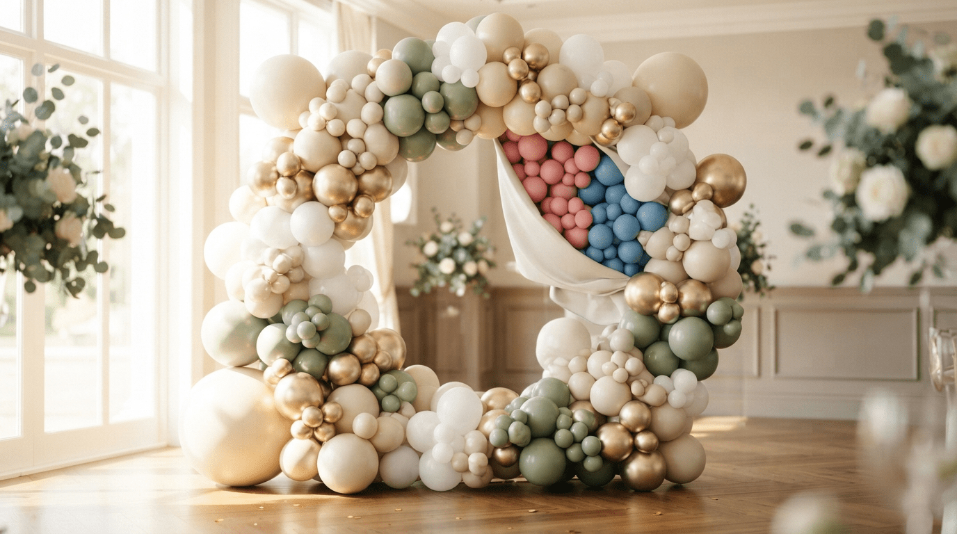 Gender Reveal Balloon Ideas UK 12 Ways to Style the Big Reveal