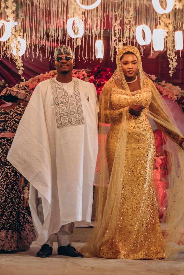 Nigerian wedding and bridal shower styling with gold decor in Bristol