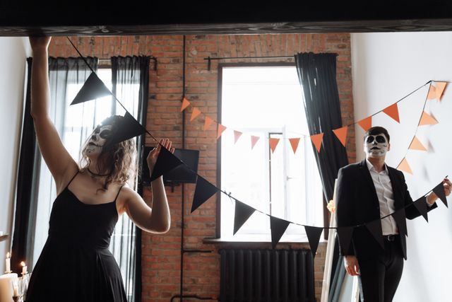 office Halloween party decorations Bristol breakout area styling