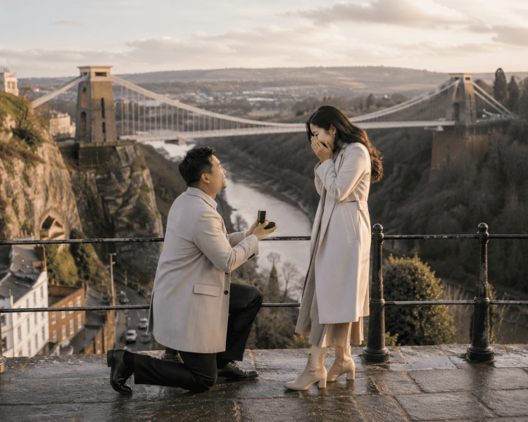 Engagement proposal photography Clifton Bristol