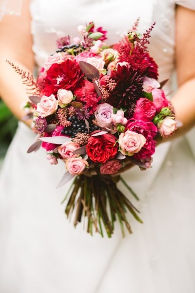 bridal bouquet pink